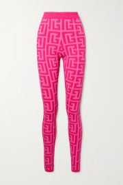 Balmain x Barbie monogram knit leggings at Net a Porter